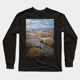 Paris city and Seine Long Sleeve T-Shirt